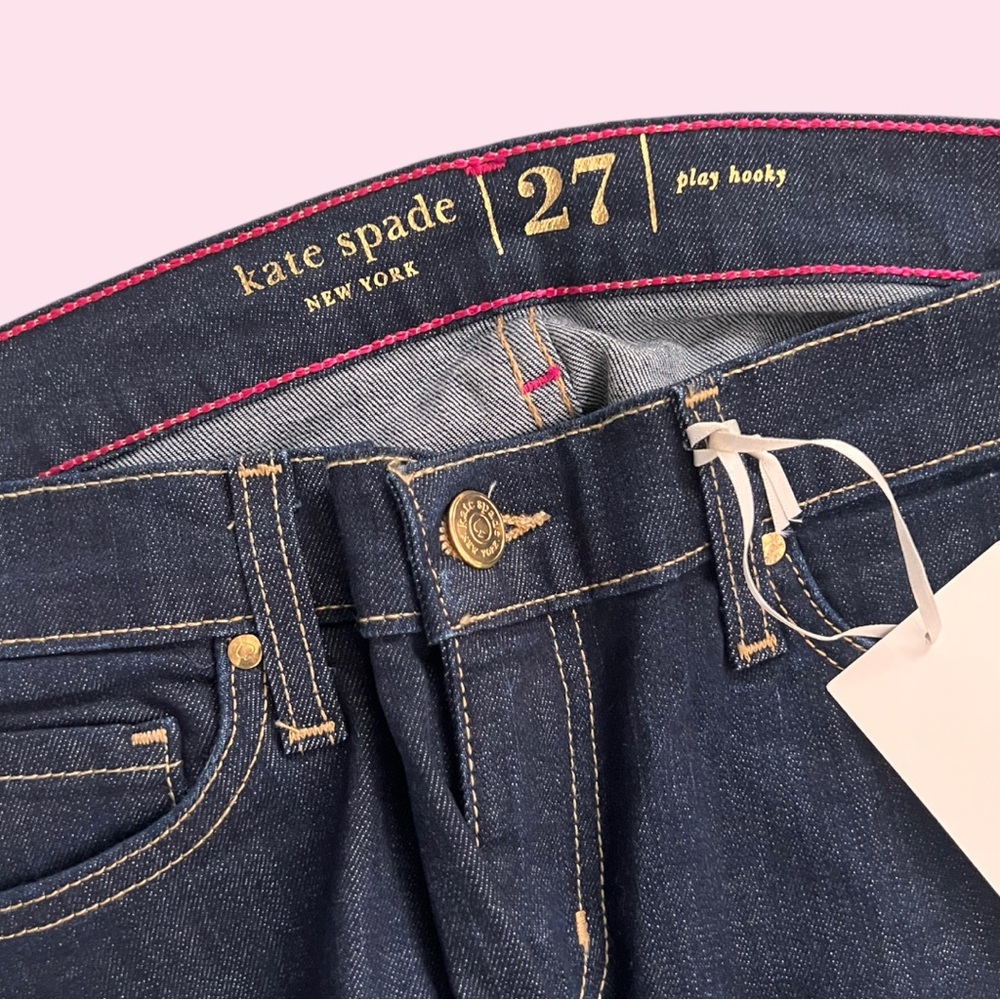 Kate Spade NWT size 27 "Play Hookey" straight leg jean Y2K